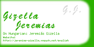gizella jeremias business card